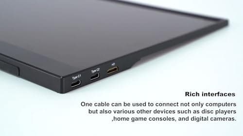 TANXJIA 15.6 inch Portable Monitor|10-Point Touch Screen |FHD 1080P|IPS Anti-Glare Display, USB-C/HDMI Plug & Play|Compatible with Laptop, PC, Phone, PS5|Switch, Dual Monitor for Work & Gaming 6