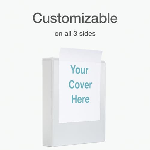 Oxford Ring Binders, 1.5" Round Ring Binders, View Binder, Covers on 3 Sides, XtraLife Hinge, Non-Stick, PVC-Free, White, 350 Sheet Capacity (1002547) 6