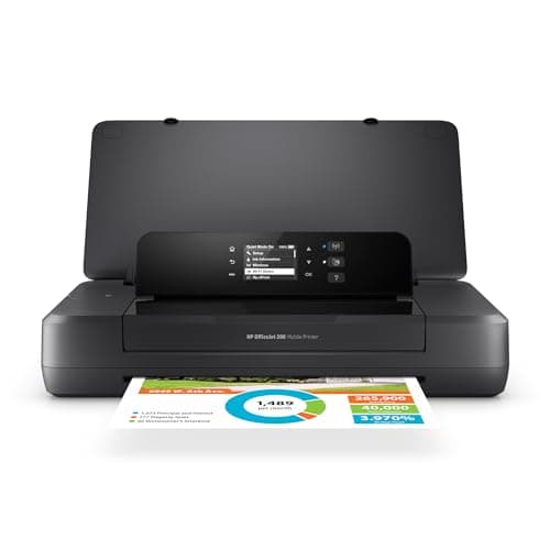 HP OfficeJet 200 Wireless Mobile Printer - Black, Battery Included (CZ993A)