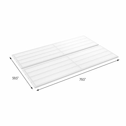 Prodature Bed-Slats-Queen-Size-Bunkie-Board - Box-Spring-Replacement Fabric Covered Metal Mattress Support Bed Frame, Black, BS04-BL 5