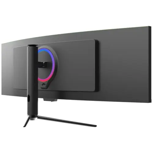 GAMEPOWER DQ49 inch Curved Ultrawide Gaming Monitor, 1Ms, 120Hz Refresh Rate, 32:9, DQHD, 5K 5120x1440p, R1800, 99% sRGB, HDR400, DisplayPort, HDMI, FreeSync, Gsync, Height - Tilt Adjustable 6