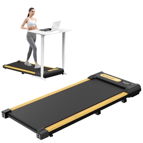 Elseluck Walking Pad Treadmill, Portable 2-in-1 Under Desk Treadmill for Home Office with Remote Control, LED Display, Walking & Jogging Machine