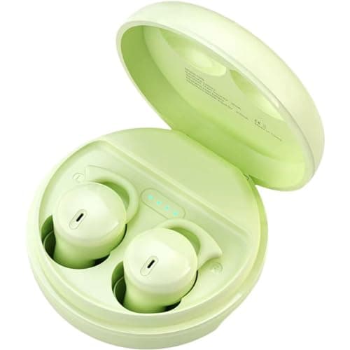 Invisible Sleep Headphones,Sleep Earbuds for Side Sleepers,Small Comfortable Noise Blocking Sleep Earphones, Bluetooth 5.3 Wireless Open Ear Headphones for Sleeping,Driving,Hiking,Cycling - Green
