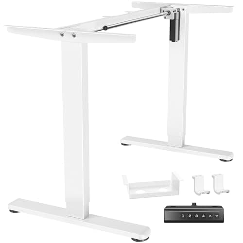 Marsail Standing Desk Frame,Electric Standing Desk Legs with Powerful Motor,Height-Adjustable Desk Frame with 176 lbs Max Load for Various Desktops,Stand up Desk Legs with 4 Memory Presets, Frame Only