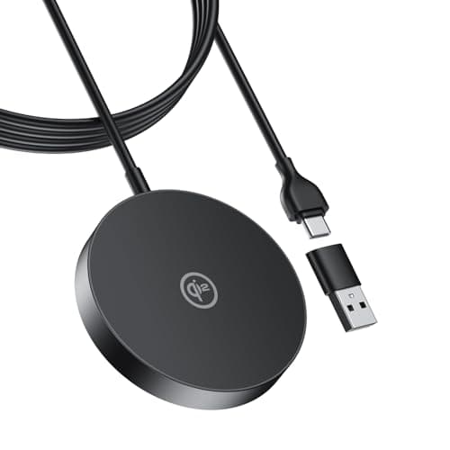 Qi2 Certified 15W Wireless Charger for iPhone 16, Qi2 Charger Compatible with Mag-Safe, for iPhone 16/16Pro/16 Plus/16 Pro Max15/14/13/12 Series, Samsung S25/S25+/Ultra, AirPods 4/3/2/Pro,(Black)
