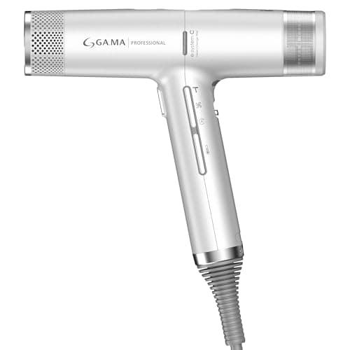 GA.MA IQ3 Perfetto x Rossano Ferretti Hair Dryer with 120,000 RPM Brushless Motor, Smart Auto-Standby, Oxy Active Anti-Frizz Technology, Pearl White