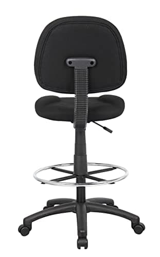 Boss Office Products B1615-BK Ergonomic Works Drafting Chair Without Arms in Black, Mid-Back 8