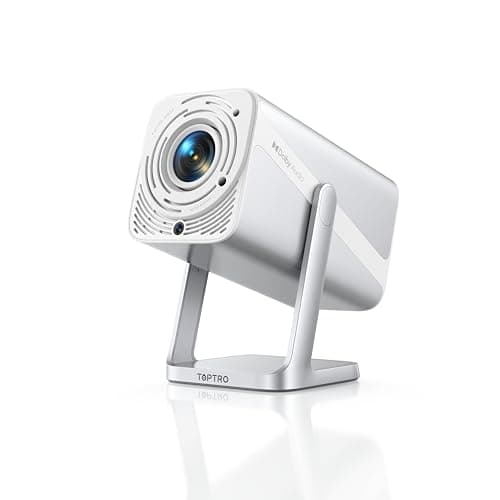 [Netflix-Licensed/Auto Focus/360°Adjustable Stand]Smart-Projector-4K with WiFi 6 and Bluetooth5.2, Native 1080P Mini Portable Projector, Dolby Audio/Auto Keystone/Zoom, TOPTRO Outdoor Movie Proyector