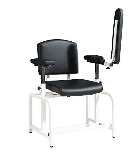 medycare Comfortable Lab Drawing Chair for Lab Spa and Treatment Room （Black） 5