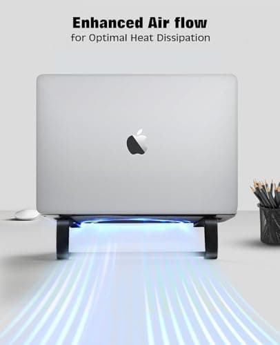 Thibault Aluminum Laptop Stand for Desk - Cooling Ergonomic Design - Fits MacBook Air Pro/DELL/HP/Lenovo/ThinkPad/Alienware - 13/14/15.6/16 -Easy Assembly- Ventilated Laptop Stand for Optimal Airflow 6