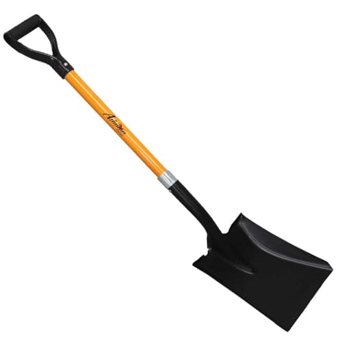 Ashman Heavy-Duty Transfer Shovel (1-Pack) with 41-Inch long Durable Handle and Blade- Ideal for Construction, Landscaping, Gardening, and Snow Removal- Durable, Rust-Resistant, and Multipurpose Scoop 8
