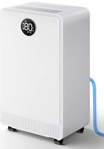Kol Air 2500 Sq.Ft Dehumidifier with Drain Hose for Basement and Home Large Bedroom Bathroom, 35 Pints Dehumidifiers with Auto Shut Off, Intelligent Humidity Control, Auto Defrost, 3 Modes, 24HR Timer