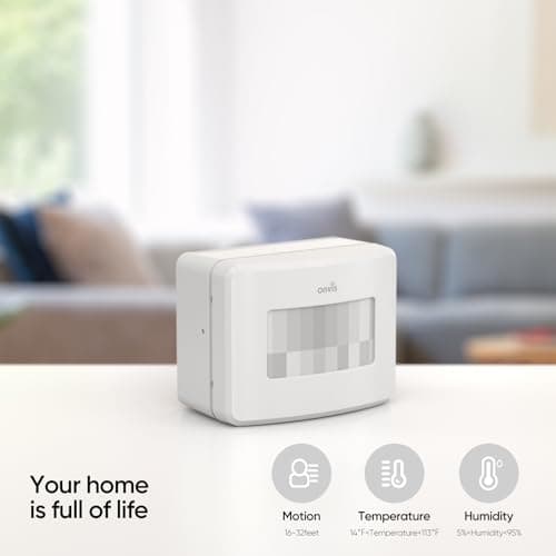 Onvis Smart Motion Sensor, Wireless Hygrometer, Thermometer, Works with Apple HomeKit, Smart Home Automation, PIR Motion Detector-Thread ((iOS 17.4 and Above is Required) 8