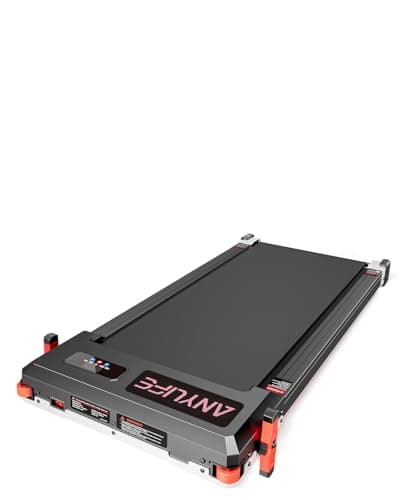 Walking Pad Treadmill, Anylife Incline Walking Pads Under Desk 330lb Capacity, 2.5HP Portable Treadmills for Home, Compact Treadmill Small Running Pad with LED Display, Remote Control, Pink