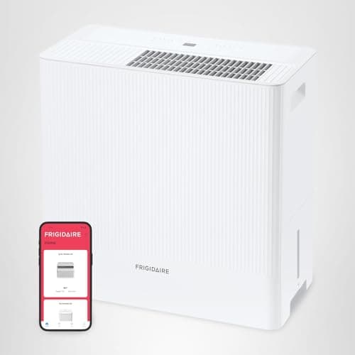 Frigidaire 50-Pint Portable Dehumidifier with Wi-Fi and Energy Star Certification for Medium/Large Rooms & Basements, Custom Humidity Control, Auto Shut Off, White 11