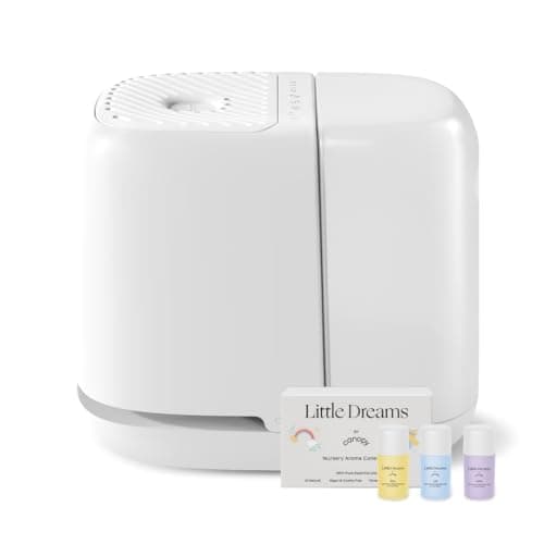 Canopy Nursery Humidifier 2.0, White, 36 HR Run Time, 2.5L Capacity Tank - Sleep Lights, White Noise, Clean Aroma Diffusion - Promote Deep Sleep & Happy Skin - Humidifier, Filter & Aroma Kit