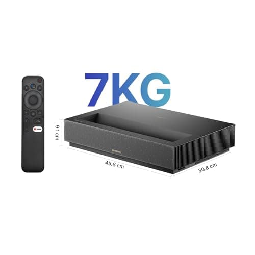 Formovie Cinema Edge Laser TV Ultra Short Throw Projector with 100" ALR Cinema Screen, Wifi 6 and Bluetooth, 4K UHD, 2300 ANSI Lumens, Dolby Vision & Atmos, HDR10/HLG, Google TV, Netflix 5