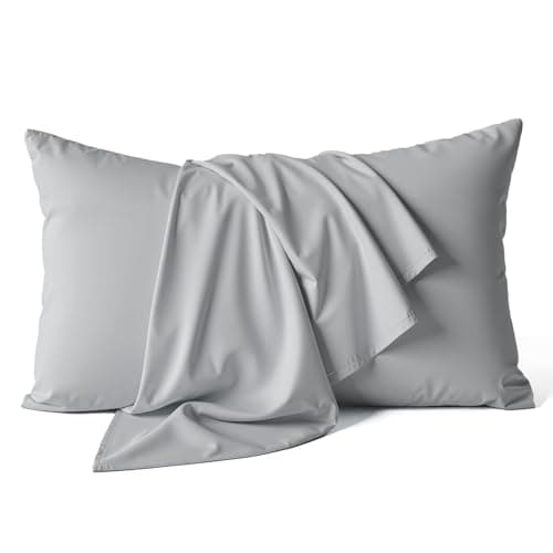 Soft & Smooth Pillowcase for Hair Skin, Cool Gray Standard