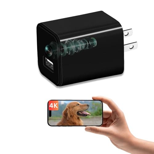 XXAXX 4K Ultra HD WiFi Security Camera, Stream to Phone, Motion Detection, SD Card Slot, Phone App, Video-Only