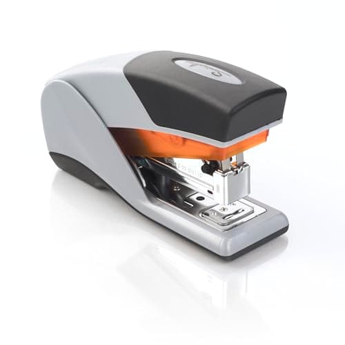 Swingline Stapler, Desktop Stapler, Compact Size, 25 Sheet Capacity, Optima 25 Reduced Effort, Orange/Gray (66412) 5