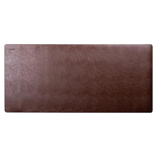 Cossini XL Desk Pad - Large Vegan Leather Desk Mat (17 x 36) - Buttery Smooth Writing, Damage Blocking, Non-Slip, Waterproof - Home Office Computer Desk Protector Blotter Laptop Keyboard Mouse Pad