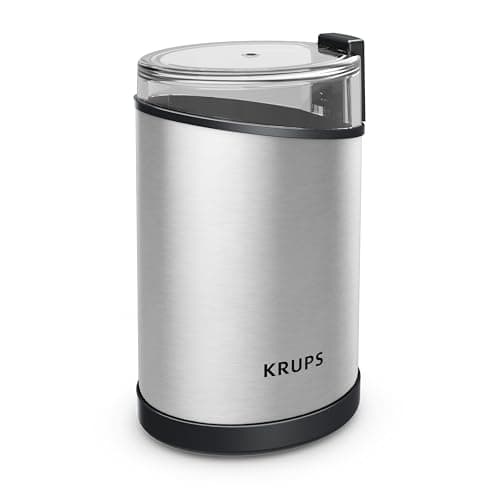 KRUPS Electric Coffee Grinder: 3 oz Capacity, 200 Watts - Versatile for Beans, Spices, Nuts - One-Touch Operation, Customizable Grind for 12 Cups - Ideal for Espresso, French Press