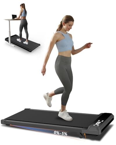 JURITS Walking Pad 2 in 1 for Walking and Jogging, Under Desk Treadmill
