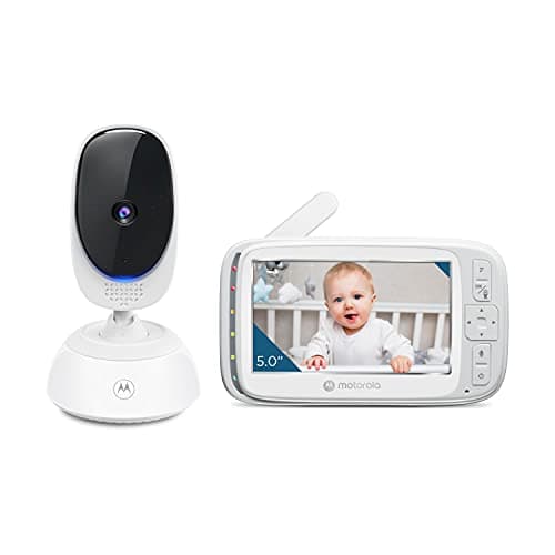Motorola Nursery VM75 Video Baby Monitor Camera, 480x272p, 1000ft Range 2.4 GHz Wireless 5" Screen, 2-Way Audio, Temperature Sensor, Night Vision (Renewed)