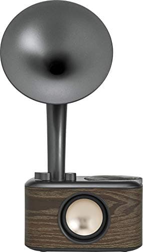 Sangean CP-100 AM/FM Retro Gramophone Radio with Bluetooth Speaker and Aux-Input, Walnut