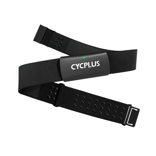 CYCPLUS Heart Rate Monitor Chest Strap H2Pro, Bluetooth ANT+ Heart Rate Monitor Chest Sensor with 500h Battery, IPX7 Waterproof and Dustproof, HRM Works with Strava/CYCPLUS App