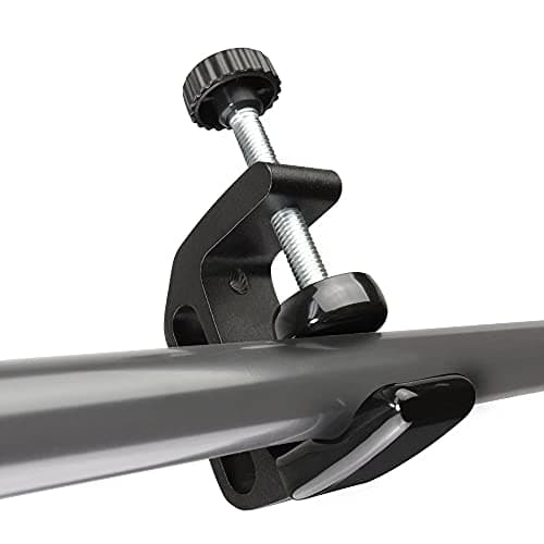 Zeromall Universal C-Clamp Aluminum Support Clamp Desktop Mount Holder Stand with 1/4" and 3/8" Thread Black(2 Pcs) 5