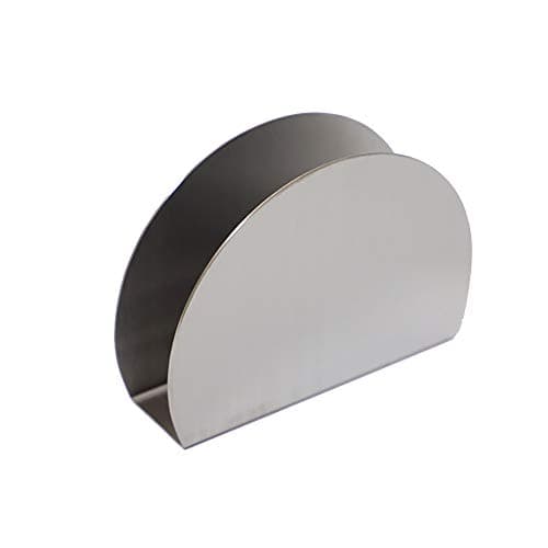 ccHuDE Semicircle Stainless Steel Napkin Holder Tissue Dispenser Napkin Case for Kitchen Silver