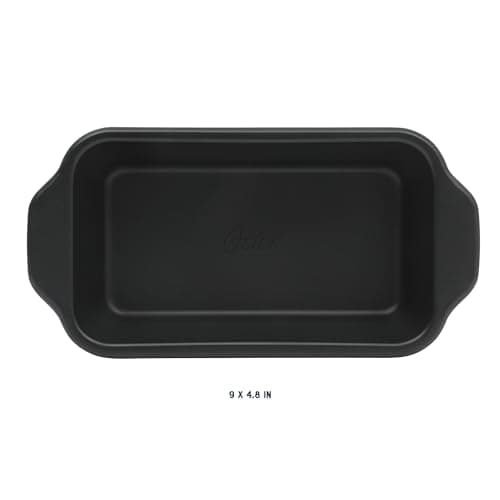 Oster Teston 9 x 5 Inch Loaf Pan, Nonstick Carbon Steel Bread Baking Pan, Matte Black, PFAS-Free, Oven-Safe, Easy Release Bakeware 3