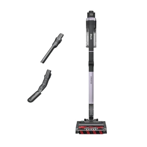 Shark Stratos Cordless Vacuum with Clean Sense IQ and Odor Neutralizer, MultiFlex Wand, Includes Crevice Tool & Anti-Allergen Brush, Up To 60 Minute Runtime, Ash Purple, IZ862H