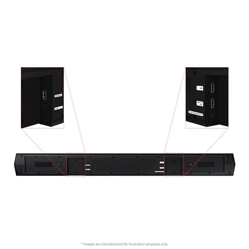 Samsung HW-B750D/ZA 5.1 ch Soundbar w/ Dolby Audio, Surround Sound expansion, Bass Boost, Adaptive Sound, DTS Virtual:X, Wireless Subwoofer, 2024 8