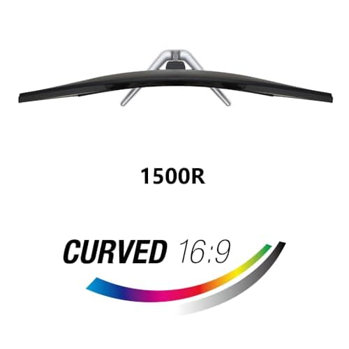 acer Nitro 27" WQHD 2560 x 1440 1500R Curved PC Gaming Monitor | AMD FreeSync Premium | 180Hz Refresh | 1ms VRB | VESA Mountable | HDR10 | 1 x Display Port 1.2 & 2 x HDMI 2.0 | EDA270U Pbmiipx 7