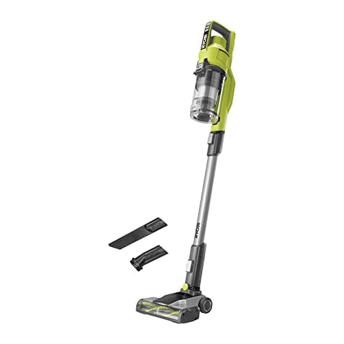 RYOBI 18 V ONE+ RSV18-0 Cordless Floor Vacuum Cleaner (30 AirWatt Suction Power, 820 l/min Airflow, 24 cm Wide Floor Nozzle, without Battery and Charger), Green