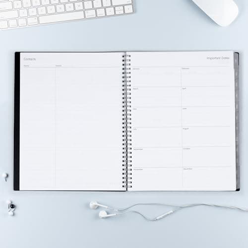 Blue Sky 2024 Weekly and Monthly Planner, January - December, 8.5" x 11", Flexible Cover, Wirebound, Enterprise (144725) 7