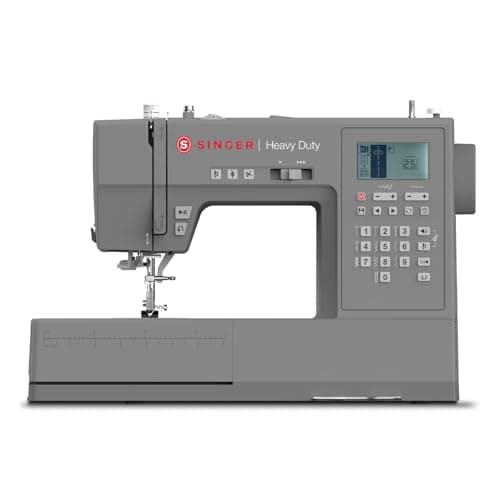 SINGER Heavy Duty 6800C Computerized Sewing Machine with Accessory Kit | Strong Motor with Enhanced Piercing Power, 586 Stitch Applications, LCD Screen, Full Metal frame & 1-step Buttonhole