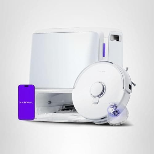 NARWAL Freo Z10 Robot Vacuum and Mop Combo, Tangle Free Robot Mop, 15,000Pa Suction, Adapts to Hard-to-Reach Areas, Self-Emptying, Mop Washing & Drying, Obstacle Avoidance, for Pet Hair & Hard Floor 10