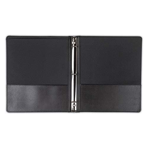 Samsill Professional Presentation 3 Ring Binder, View Binder with Clear Cover Sheet Window, 0.5 Inch Round Rings Hold 100 Sheets 8.5 x 11, Black 5