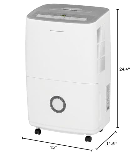 Frigidaire 70-Pint Dehumidifier, Gray & White 10