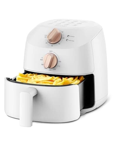 COMFEE' Compact 2.1 Quart Air Fryer with 12 Menu Options, Adjustable Timer & Temperature Control 180-400 degrees F, Dishwasher-Safe Nonstick Fry Basket