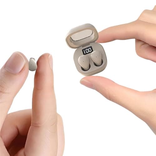 Wireless Smallest Invisible Earbuds For Sleep Ultra Small Hidden Earphones Ear Buds For Small Ear Bluetooth Mini Invisible Sleep Noise Cancelling Earbuds For Side Sleepers Hidden Headphones For Work