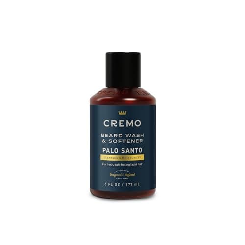 Cremo Palo Santo (Reserve Collection) Beard Wash & Softener, Moisturizes, Styles and Reduces Beard Itch for All Lengths of Facial Hair, 6 Fluid Oz