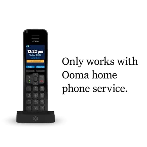 Ooma HD3 Handset Cordless with Caller-ID and HD Voice Quality. Exclusively for Ooma Telo VoIP Home Phone Service 6