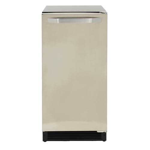 Maxx Ice MIM25C, Shallow Depth Indoor Built-in Undercounter Ice Maker, 25 lbs, in Stainless Steel