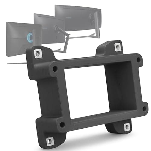 3IDEE VESA Mount Adapter for Samsung Odyssey G7, G6, CRG9, CHG9, CHG90 & More - Samsung Monitor Mount Adapter - Low Profile vesa Mount, tilt-Proof and Stable - VESA 75x75 Compatible