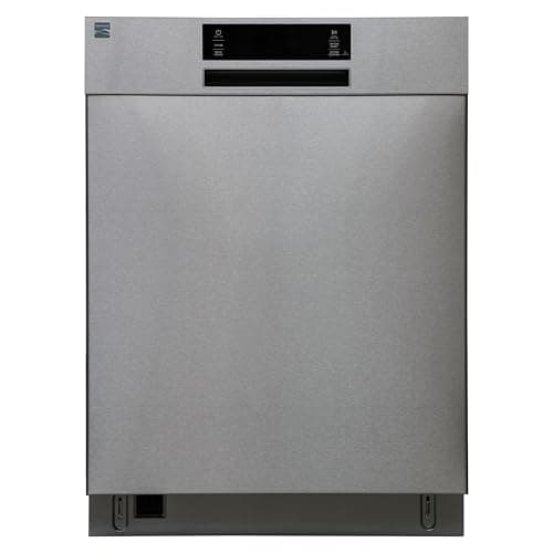 Kenmore 22-14605 24" Built-In Dishwasher - UltraWash Plus, TurboDry, SmartWash & EasyFlex Third Rack - 15 Place Settings - 45 DBA - ENERGY STAR Certified - 24" - Fingerprint Resistant Stainless Steel