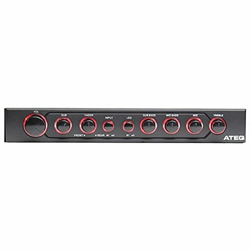 Autotek ATEQ709 4-Band Audio Equalizer with Built-in 2-Way Crossover, 9 Volts, 1/2 DIN, re-amp EQ with Front/Rear Active Crossover, and Selectable 12dB high-Pass Crossover,Black 5